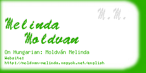 melinda moldvan business card